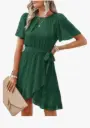 Emerald Breeze | Ruffle Dress
