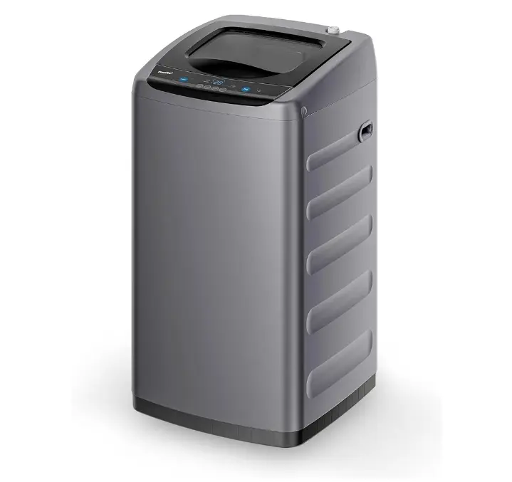 Comfee | 0.9 cu.ft | Portable Compact Washing Machine | Full-Automatic Washer with LED Display | 5 Wash Cycles and Built-in Rollers