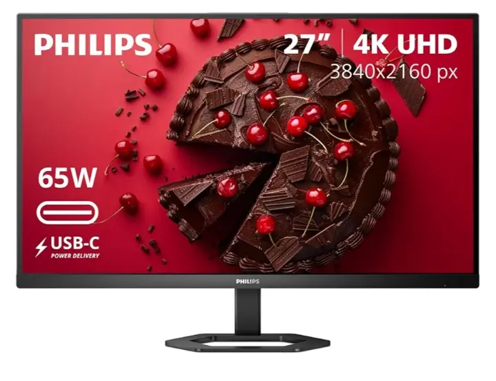 Philips | 27E1N5900R 27-inch 4K UHD IPS Monitor with HDR400 VESA Mount HDMI VGA USB-C Adaptive Sync