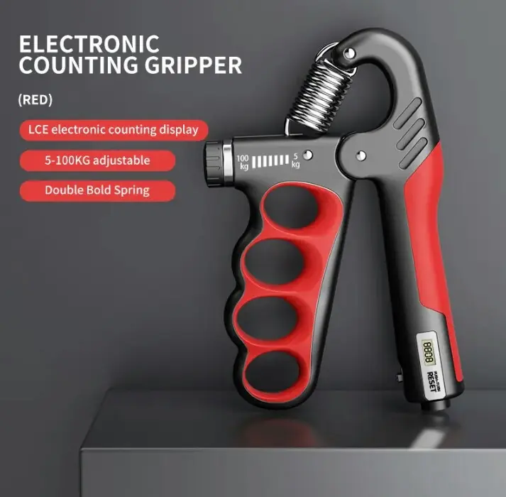 Adjustable Finger Strengthening |  Hand Gripper with Electronic Counting Display