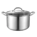 Durable Stainless Steel Non-Stick Cooking Pot with Lid