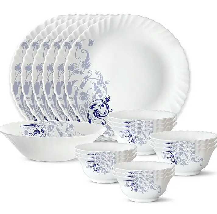 Lahara Blue Eve Silk Dinner Set