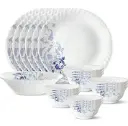 Lahara Blue Eve Silk Dinner Set
