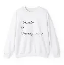 Sassy Silence | White | Sweatshirt 