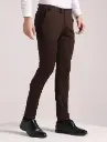 Solidplay | Regular Fit Men's Brown Cotton blend Trouser