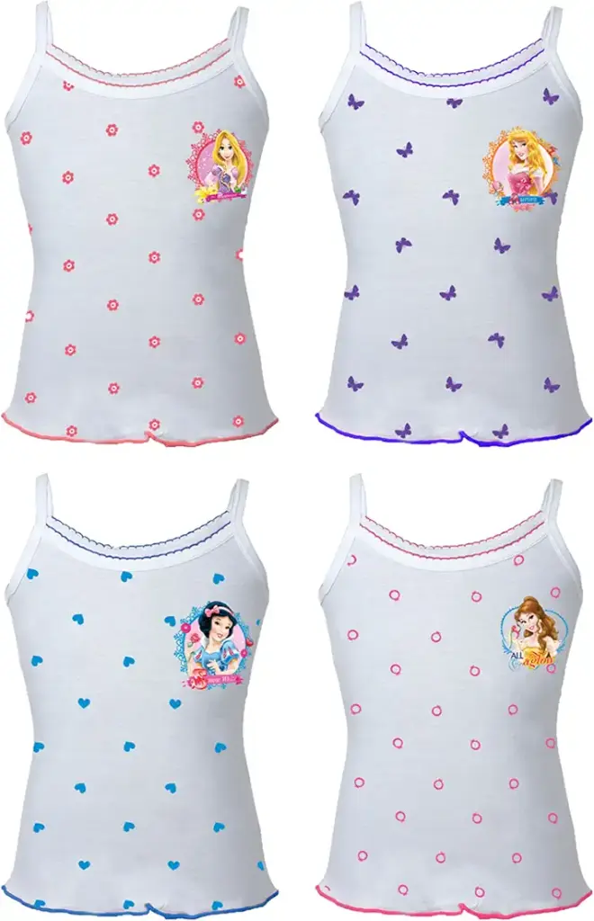 BODYCARE | Girl's Combed Cotton Slip Innerwear | Pack of 4