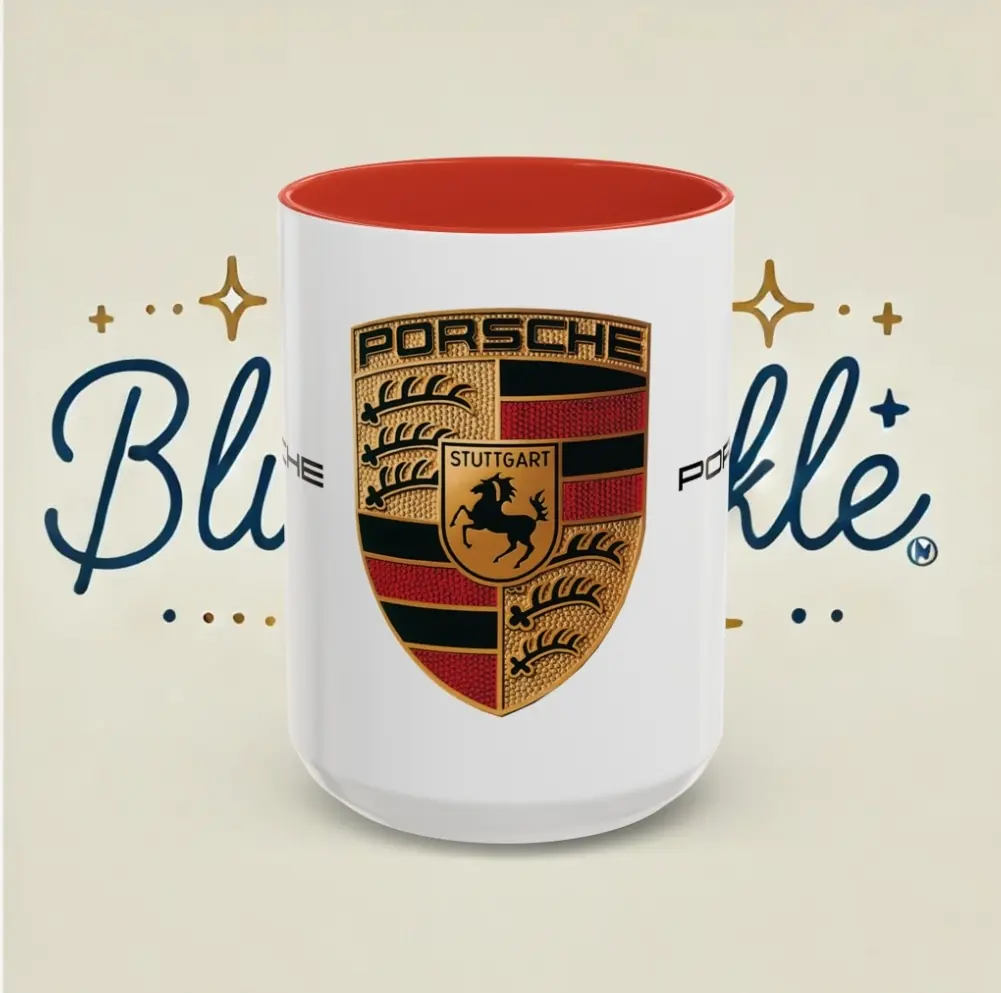 Porsche Red Ceramic Mug