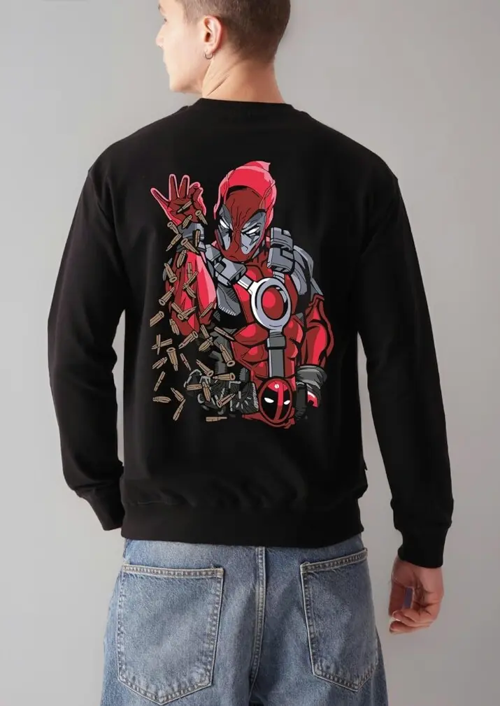 STAR TON APPAREL | Bulletproof Attitude Deadpool Sweatshirt