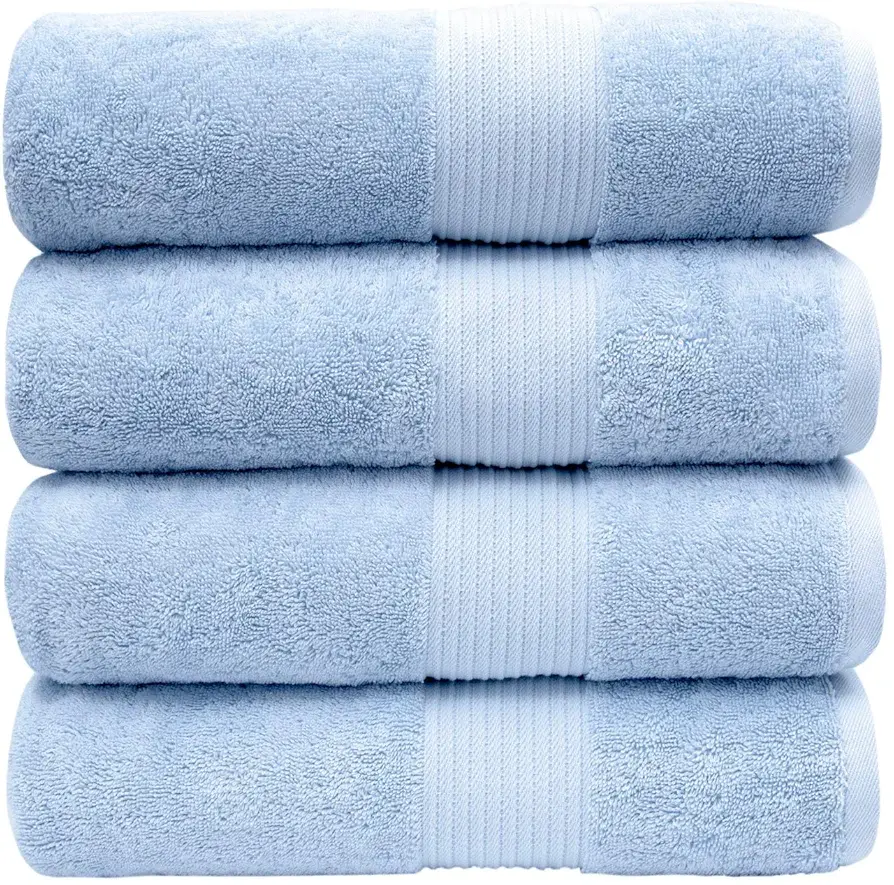 Luxury Extra-Large Oversized Bath Towels | Pack of 4