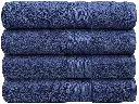 Luxury Extra-Large Blue Bath Towels | Pack of 4 