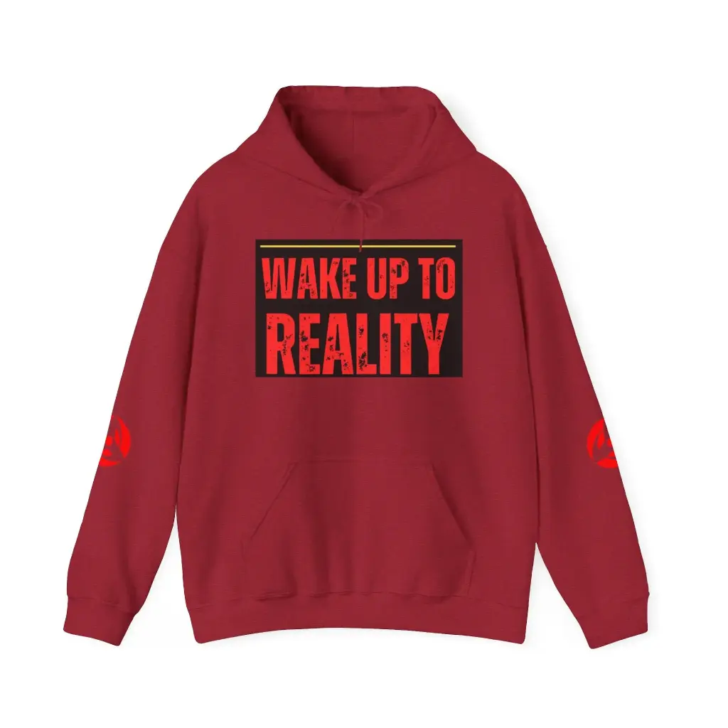 WAKE UP TO REALITY | Red | Anime Hoodie