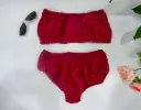 Crimson Elegance | Custom Silk Panty Set