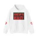 WAKE UP TO REALITY | White | Anime Hoodie
