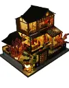 Miniature Wooden Japanese Style Villa