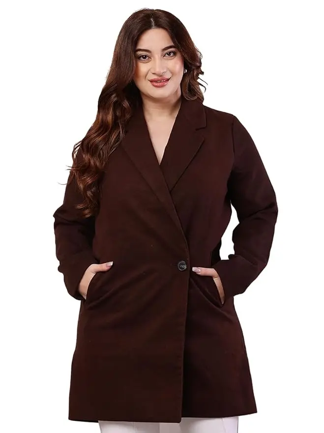 NOBARR | Women's Full Sleeve Brown Breez Noble Trench Coat        