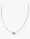 KENDRA SCOTT | Mini Elisa Turquoise Magnesite Gold Necklace