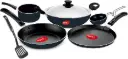 Pigeon | 7-Piece Npn-Stick Cookware Set - Gas Stove Compatible Blue Cookware Gift Set