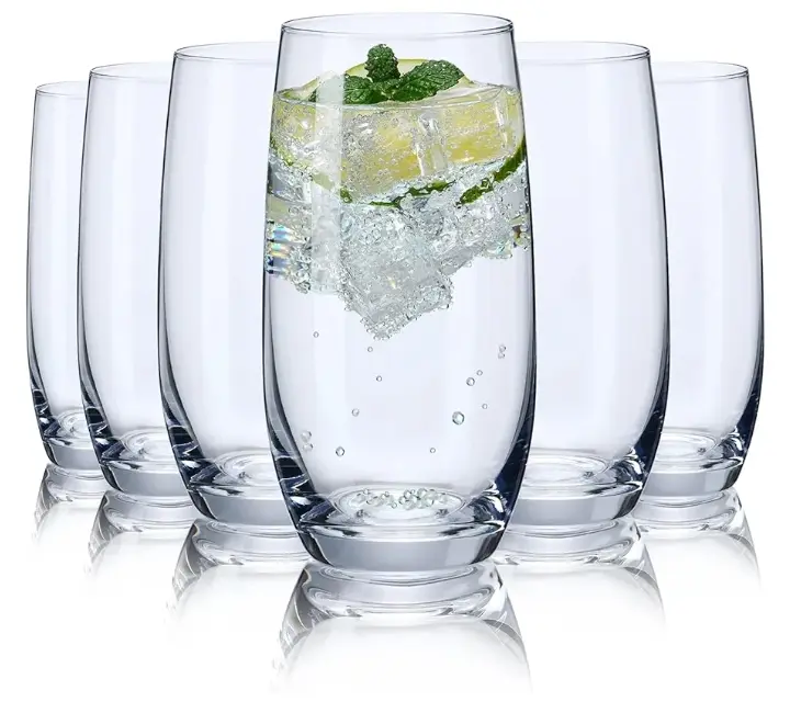 CUKLESS | Crystal Highball Water Glasses Set of 6