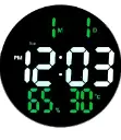UMI | 10 Inch Remote Controlled Plastic Digital | Wall Clock