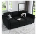 Belffin | Modular Velvet Sectional Sofa