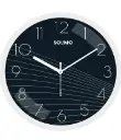 Solimo | 11-inch stylish blue and white 
| classic clock