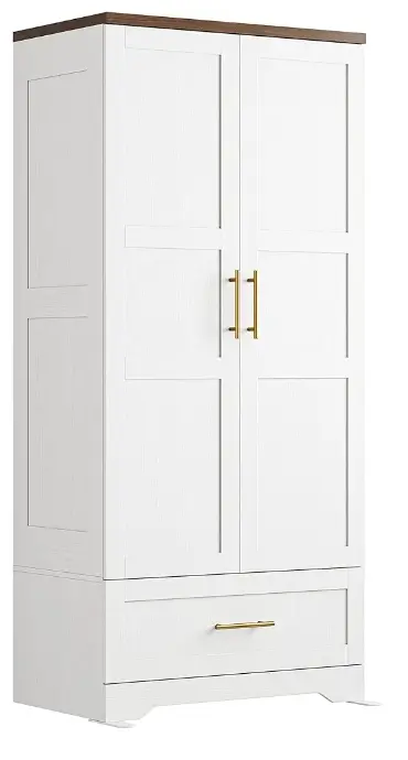 IRONCK | Wooden Armoire Wardrobe Closet 