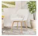 YeeFY | Wool White Accent Comfort Desk Chair 