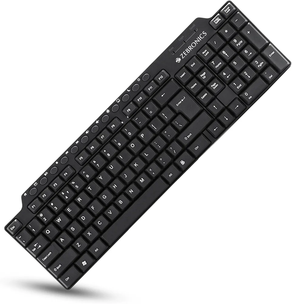 Zebronics | 114-Key Multimedia USB Keyboard | ZEB-KM2100