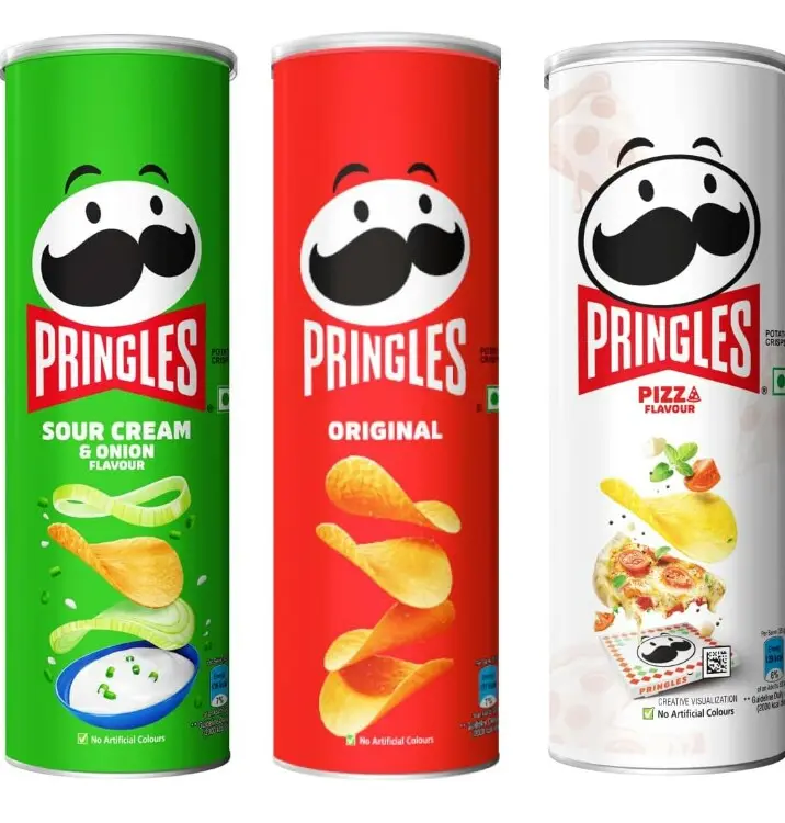 Kellogg's Pringles | Potato Chips Combo | Orignal + Sour Cream & Onion + Pizza Flavor