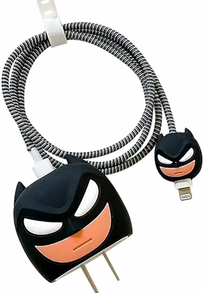 Batman Black Silicon Charger Case for iPhone by Prolet