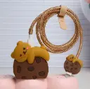SWAPME | 3D Cute Bear Charger Case & Cable Protector Set