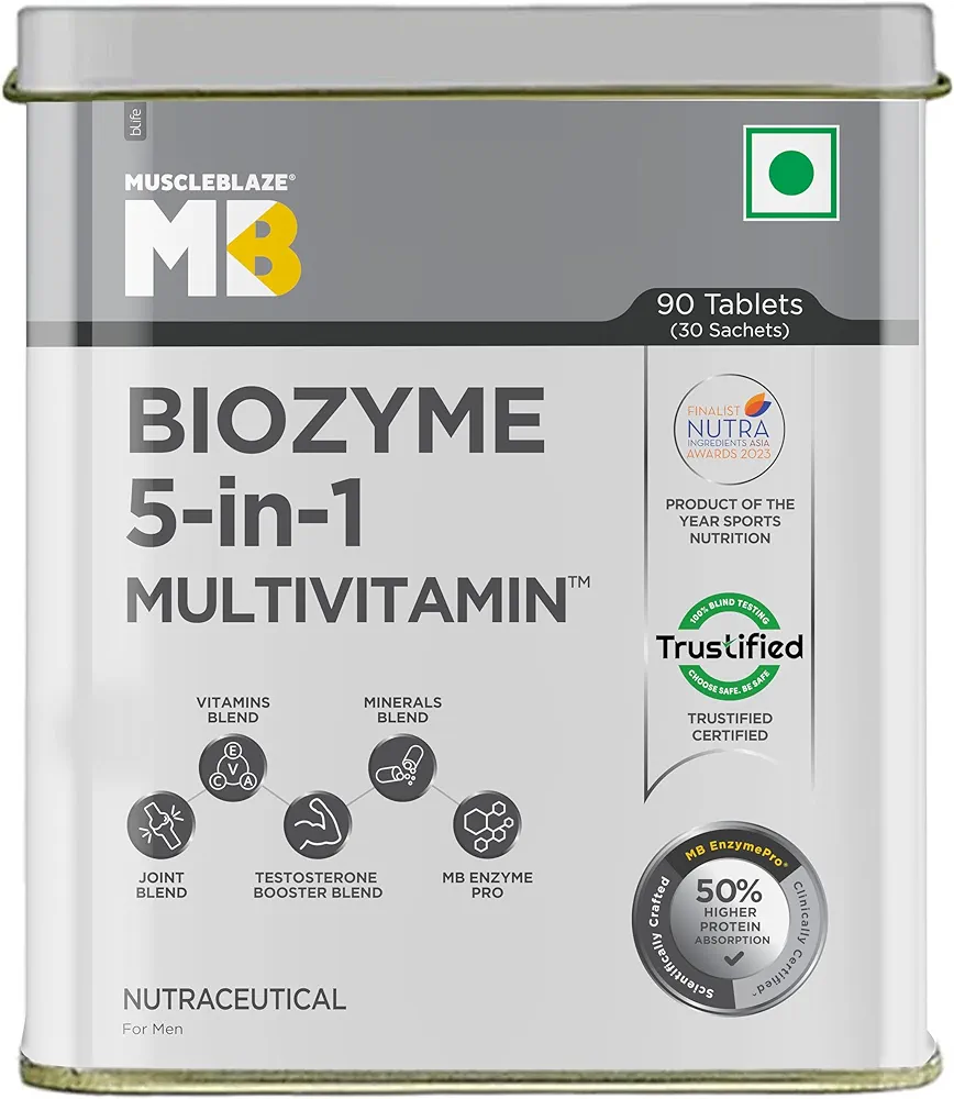 MB Biozyme |  5-in-1 Multivitamin with T-Booster and Joint Blend