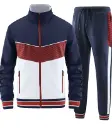 W JIANWANG | Casual Track Jacket and Track Pants 2-Piece Outfit