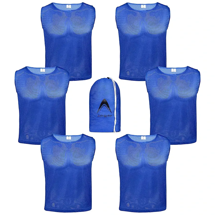 ATHLLETE | Pinnies  Scrimmage Jerseys With Carry Bag | Set of 6