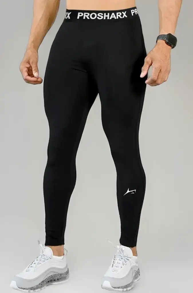 PROSHARX | Men’s Athletic Fit Compression Leggings | Black