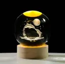 DIZAA | Dolphins 3D Crystal night light