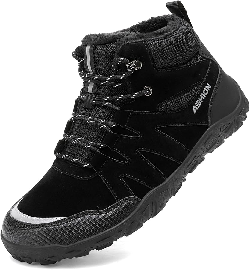ASHION | Black Trekking Boots for Men