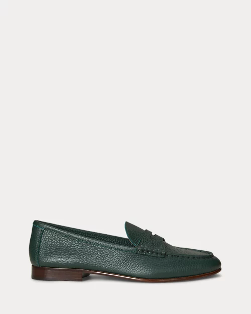 RALPH LAUREN | Classic Pebbled Leather Penny Loafer