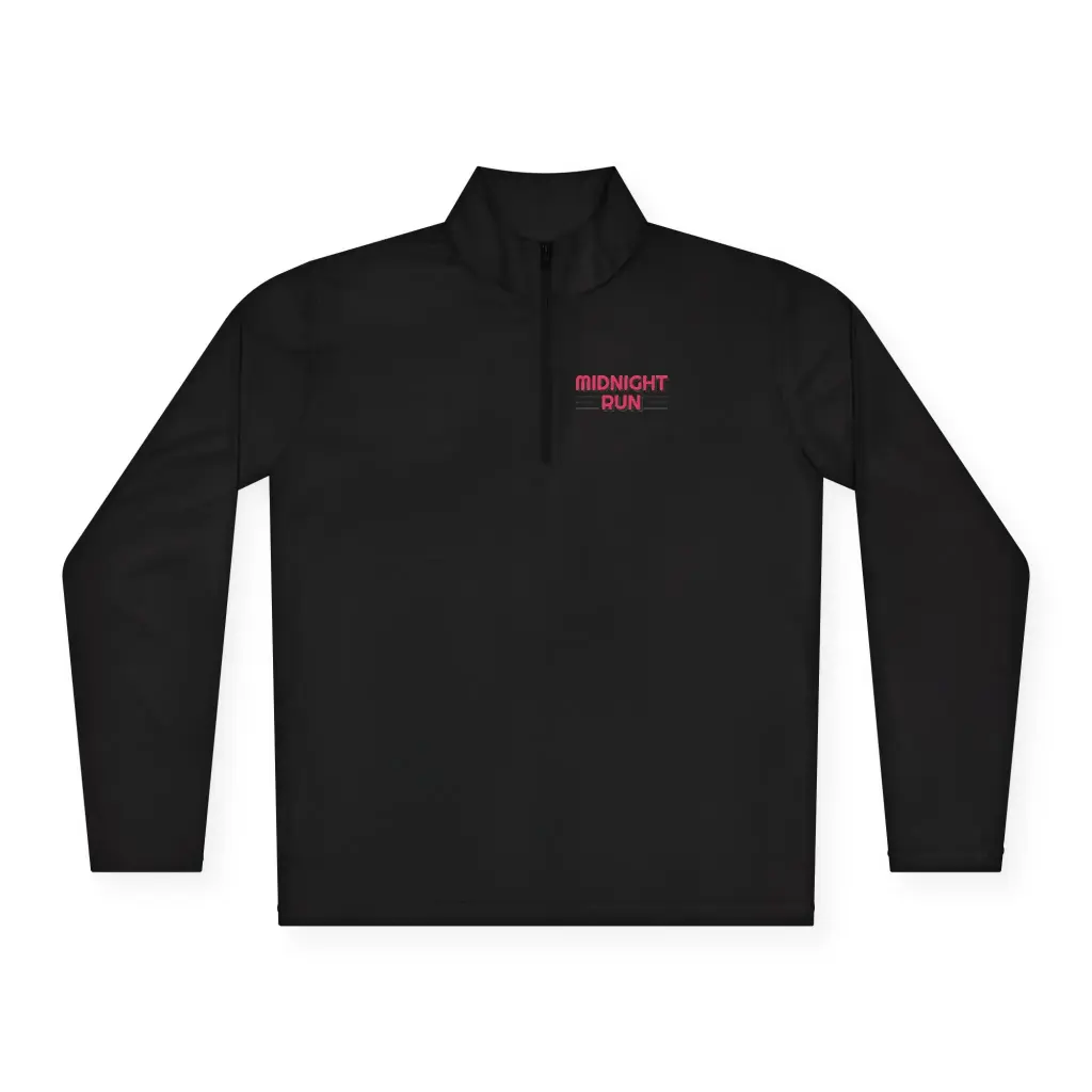 Black | unisex quarter zip pull over