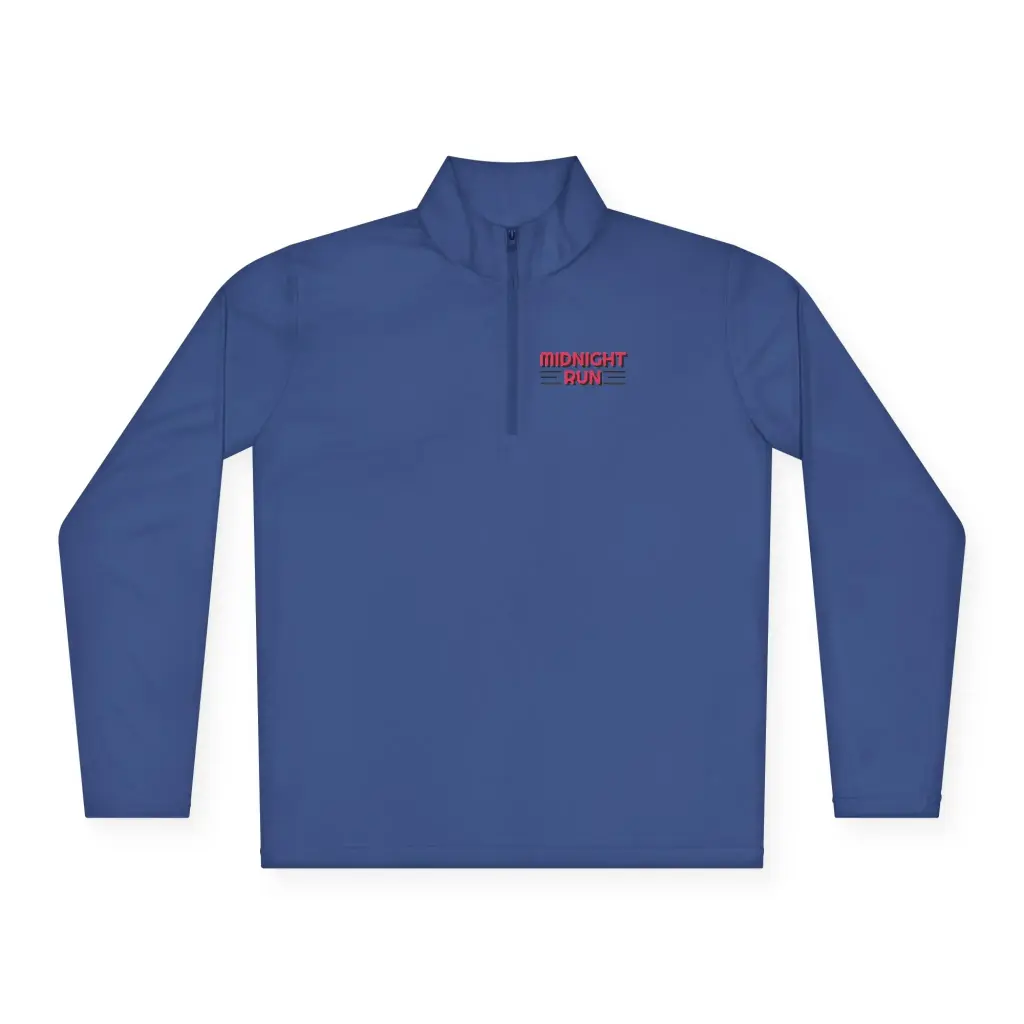 Blue | unisex quarter zip pull over