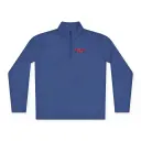 Blue | unisex quarter zip pull over