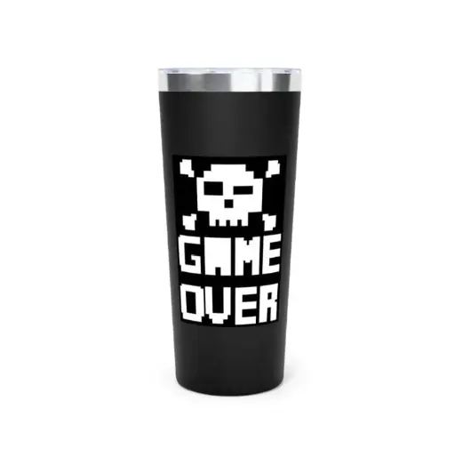 Skull Sipper Black Tumbler