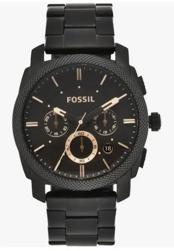 Fossil | Men's Machine Quartz | Stainless Steel Chronograph Watch | Black