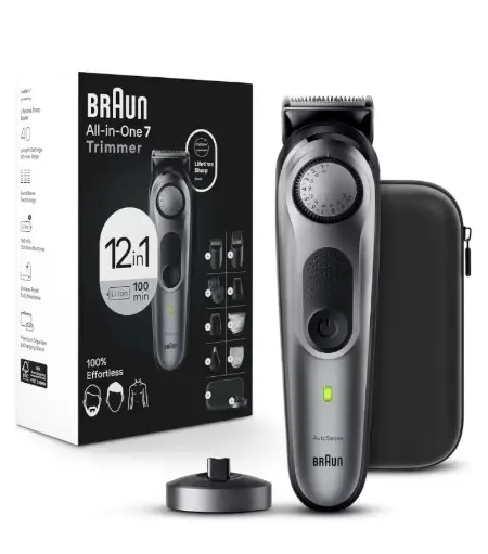 Braun | All-in-One Men's Shaving Kit | Series 7 7440, 12-in-1 | Trimmer