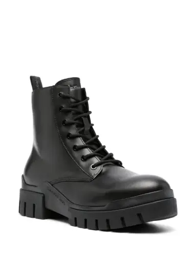 Calvin klein | Panelled 60mm Black Lace-up Boots