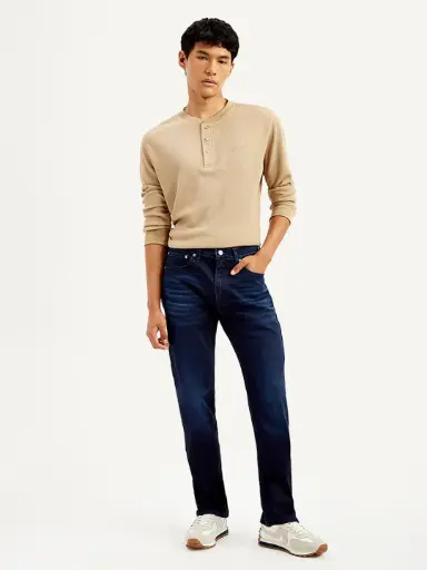 Levi's | Navy Blue Straight fit Mid Rise Jeans