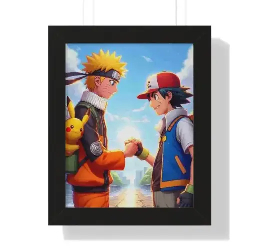 Pokemon x Naruto | Ash & Naruto Frame