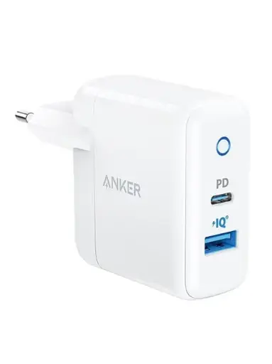 Anker | Powerport  35W Dual Port Wall Charging Adaptor | White