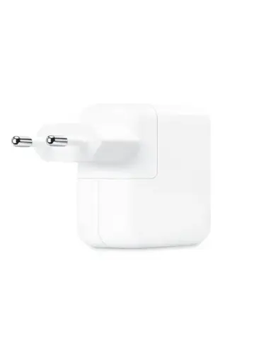 Apple | 35 Watts | Dual USB-C Port Wall Charging Adapter | White