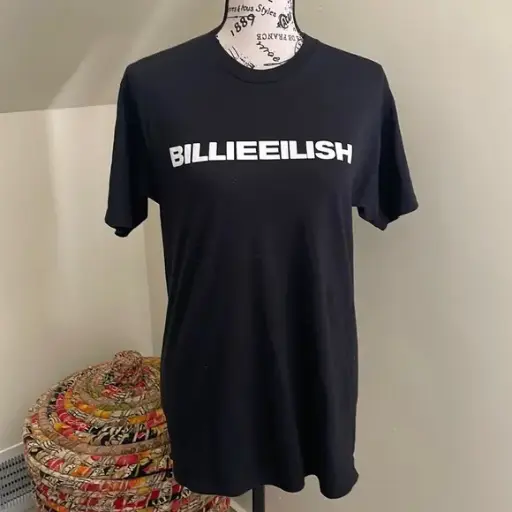 Billie Eilish | Black and White Concert Oversized | T-Shirt